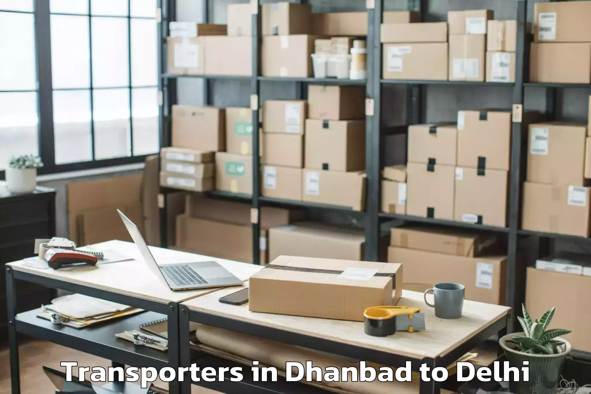 Trusted Dhanbad to Pacific Mall Transporters